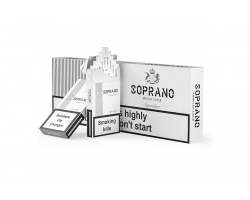 Сигареты Soprano Special Silver Superslims (Сопрано Сильвер Суперслимс) оптом Сигареты Soprano Special Silver Superslims (Сопрано Сильвер Суперслимс) оптом